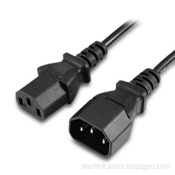 Power Cord for Computer/Monitor/UPS Cable Lead, with 5A/250V Rated Current/Voltage